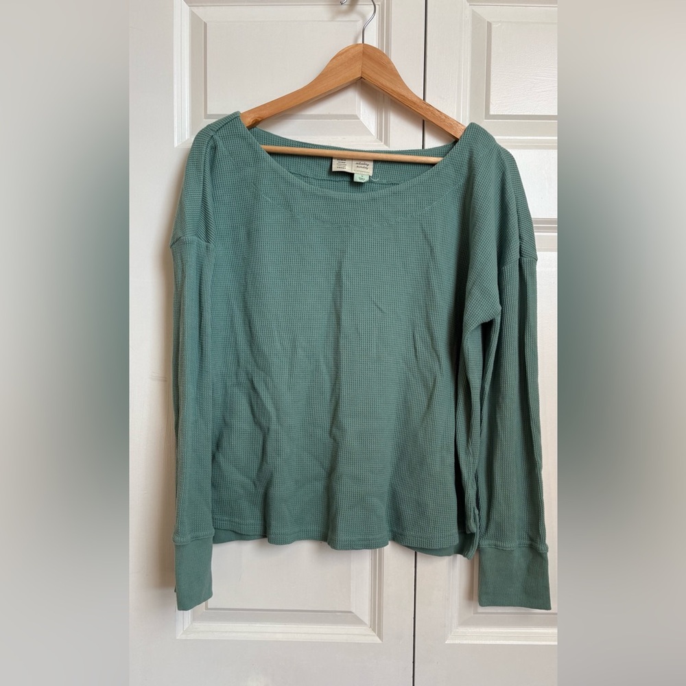 Saturday Sunday / Waffle Knit Long Sleeve Top / M
